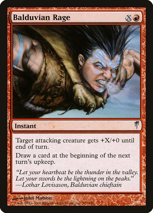 Balduvian Rage (76) [Coldsnap]