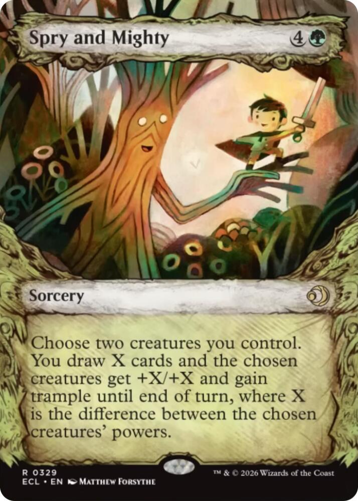 Spry and Mighty (Showcase) (329) [Lorwyn Eclipsed]