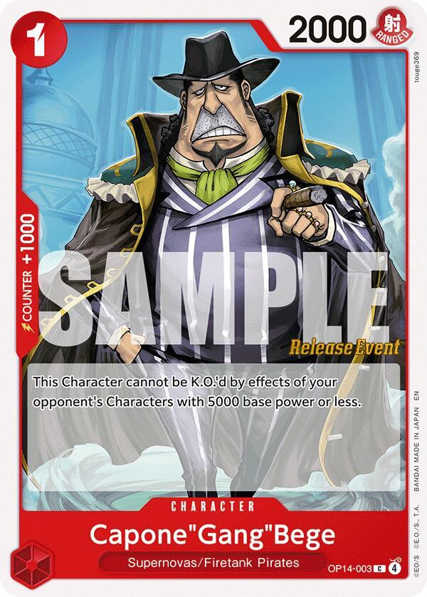 Capone"Gang"Bege (OP14-003) [The Azure Sea's Seven Release Event Cards]