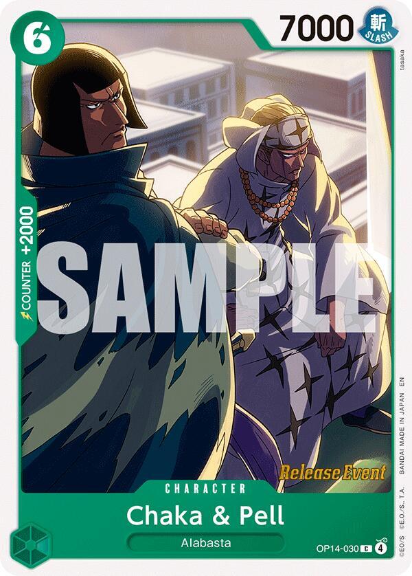 Chaka & Pell - OP14-030 [The Azure Sea's Seven Release Event Cards]