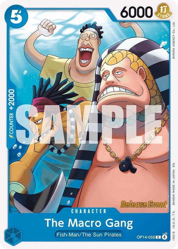 The Macro Gang (OP14-055) [The Azure Sea's Seven Release Event Cards]