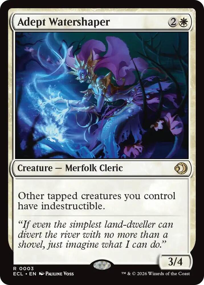 Adept Watershaper (3) [Lorwyn Eclipsed]