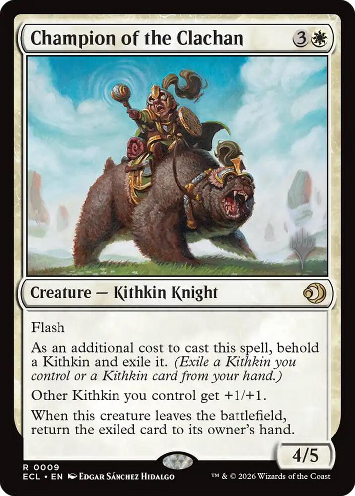 Champion of the Clachan (9) [Lorwyn Eclipsed Promos]