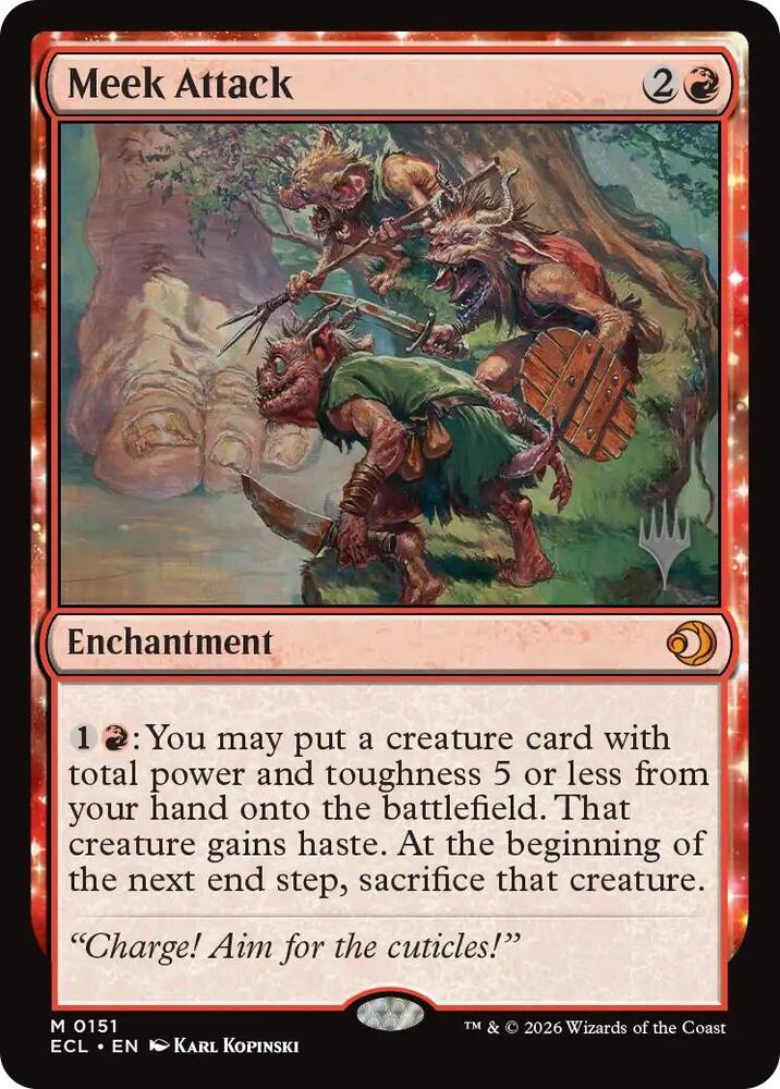 Meek Attack (151) [Lorwyn Eclipsed Promos]