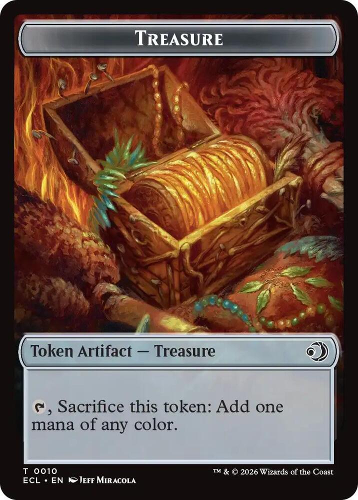 Treasure // Shapeshifter Double-Sided Token (10 // 1) [Lorwyn Eclipsed Commander]