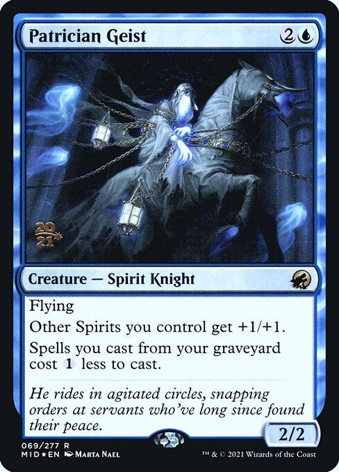 Patrician Geist (69s) [Innistrad: Midnight Hunt Promos]