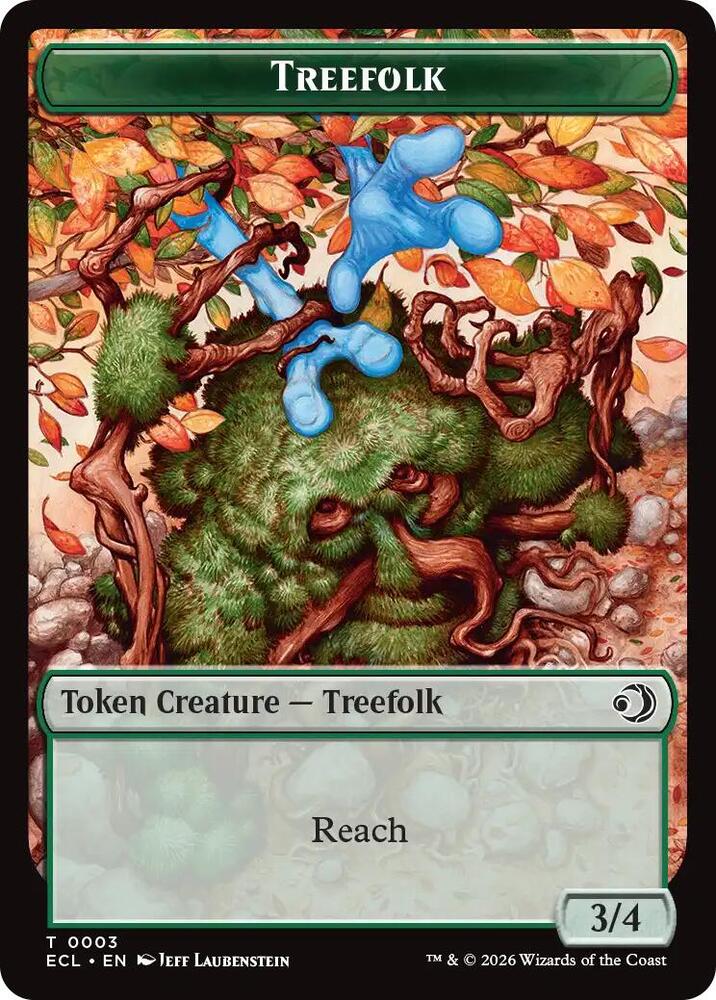 Treefolk // Goblin Double-Sided Token (3 // 6) [Lorwyn Eclipsed]