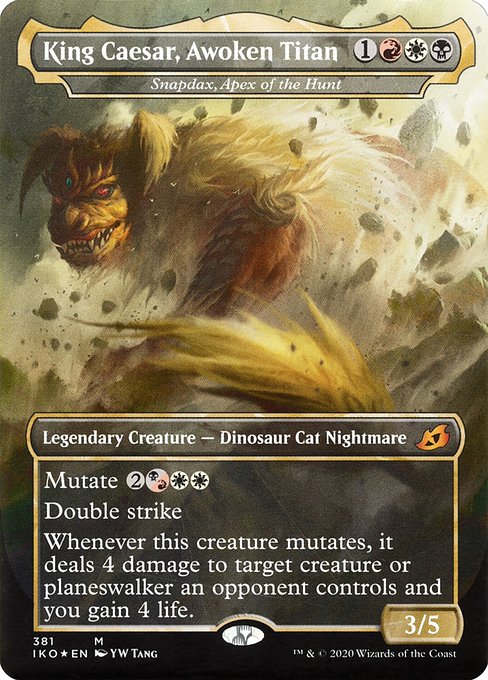Snapdax, Apex of the Hunt (381) [Ikoria: Lair of Behemoths] [Borderless]