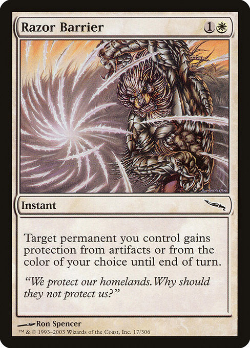 Razor Barrier (17) [Mirrodin]