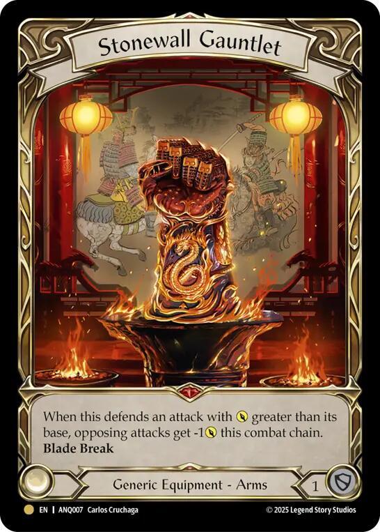 Stonewall Gauntlet (ANQ007) [Compendium of Rathe - Antiquity Pack]