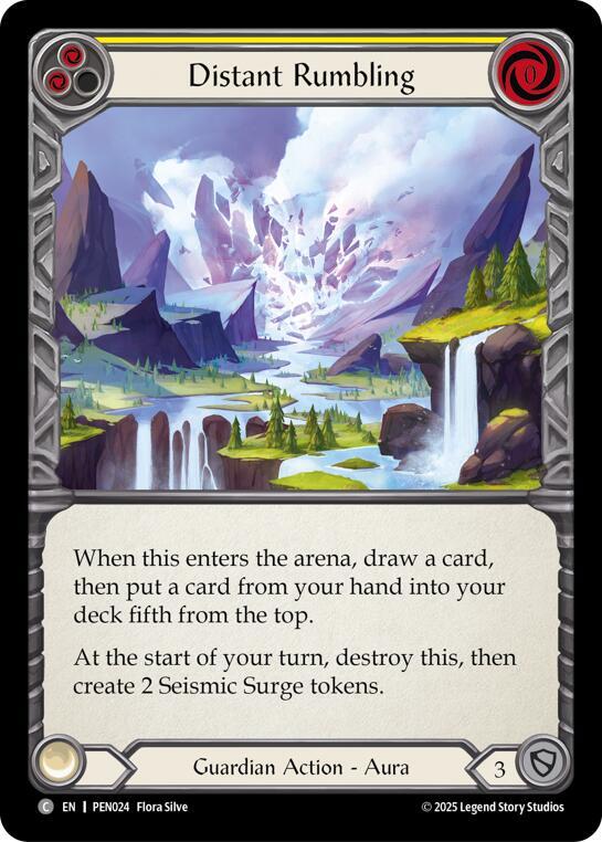Distant Rumbling (Yellow) (PEN024) [Compendium of Rathe]