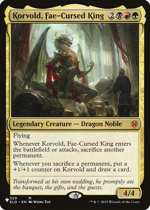 Korvold, Fae-Cursed King (ELD-329) [The List]