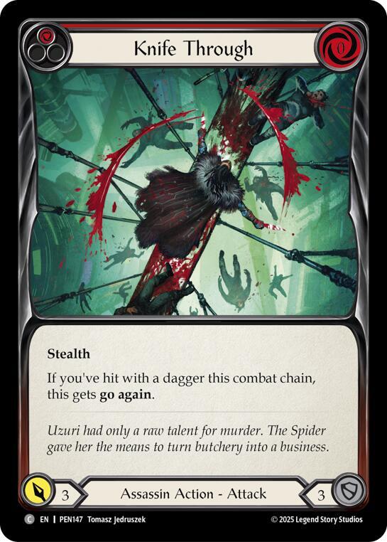 Knife Through (Red) (PEN147) [Compendium of Rathe]