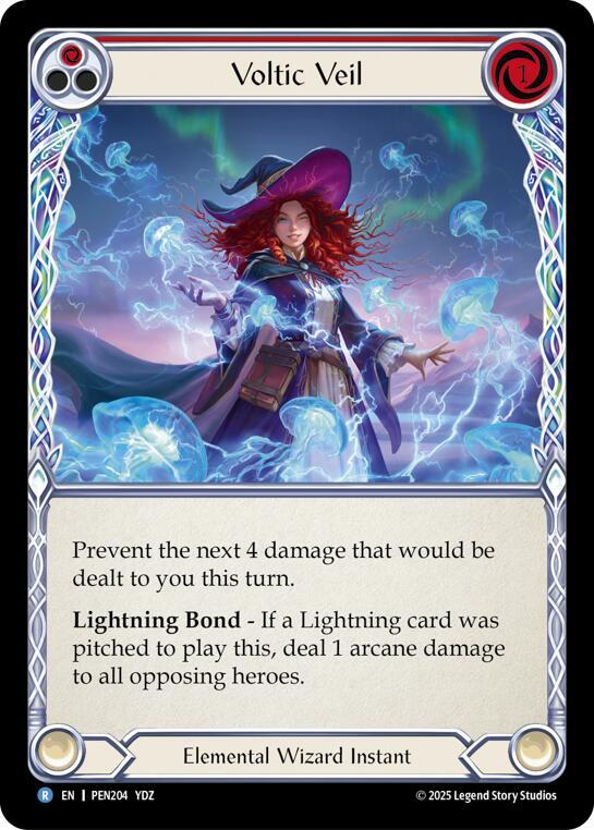 Voltic Veil (Red) (PEN204) [Compendium of Rathe]