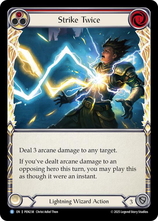 Strike Twice (Red) (PEN238) [Compendium of Rathe]