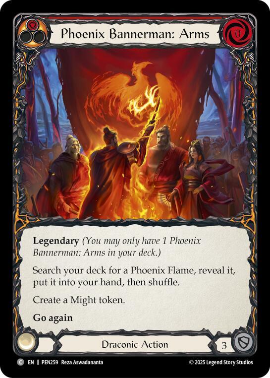 Phoenix Bannerman Arms (Red) (PEN259) [Compendium of Rathe]
