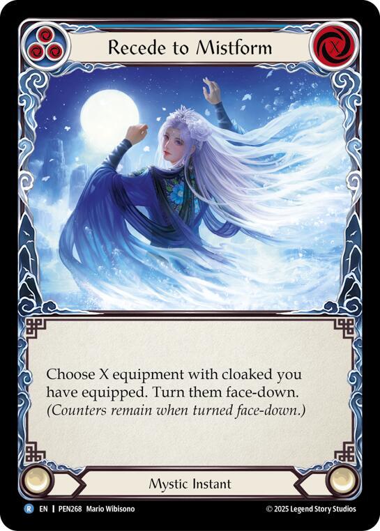 Recede To Mistform (Blue) (PEN268) [Compendium of Rathe]