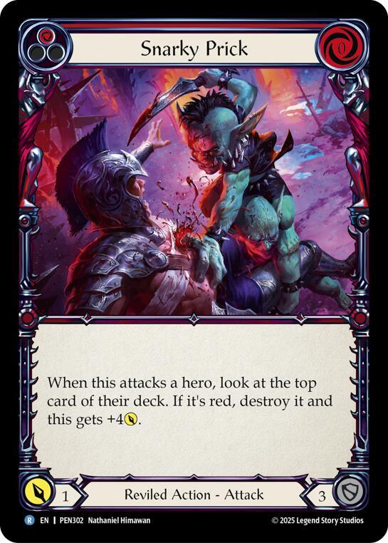 Snarky Prick (Red) (PEN302) [Compendium of Rathe]