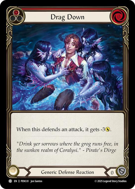 Drag Down (Red) (PEN331) [Compendium of Rathe]