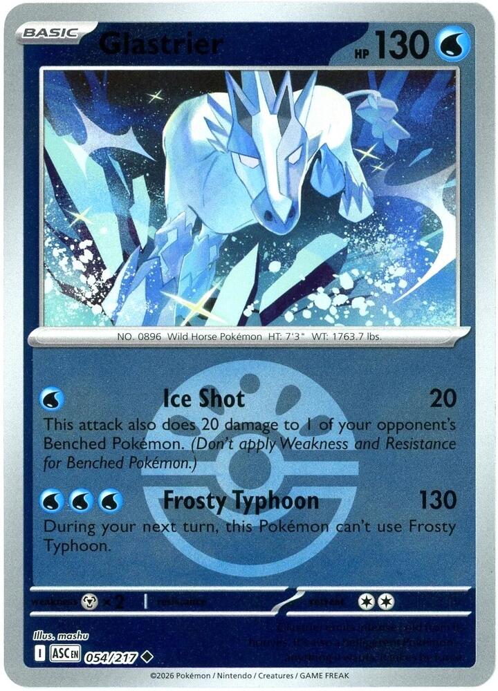 Glastrier (Friend Ball) (054/217) [ME: Ascended Heroes]