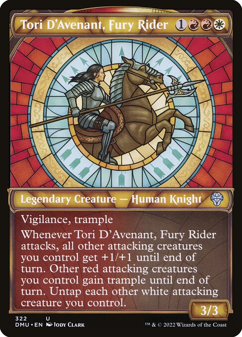 Tori D'Avenant, Fury Rider (322) [Dominaria United] [Showcase]