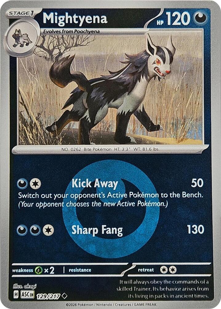 Mightyena - 129/217 (Energy Symbol Pattern) [ME: Ascended Heroes]