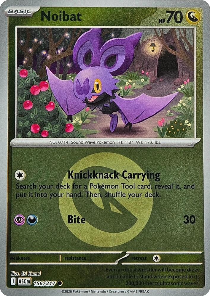 Noibat (Energy Symbol Pattern) (156/217) [ME: Ascended Heroes]
