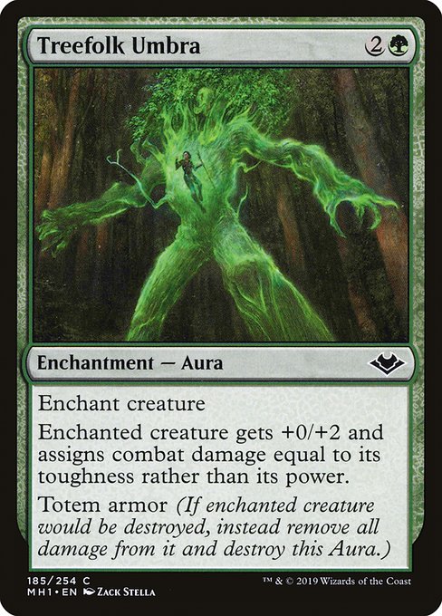 Treefolk Umbra (185) [Modern Horizons]