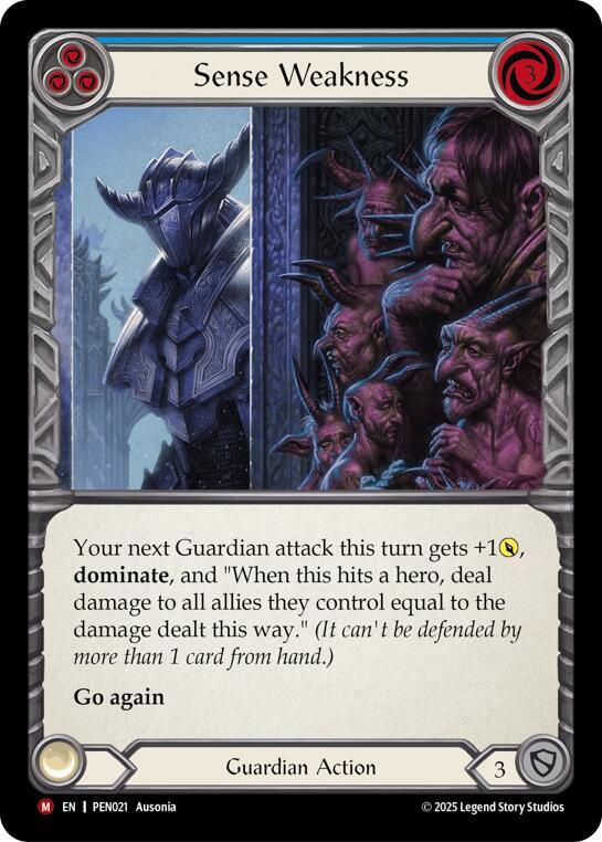 Sense Weakness (Blue) (PEN021) [Compendium of Rathe]