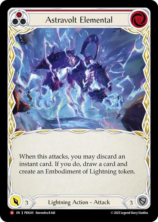 Astravolt Elemental (Red) (PEN241) [Compendium of Rathe]