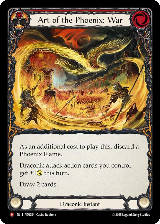 Art Of The Phoenix War (Red) (PEN254) [Compendium of Rathe]