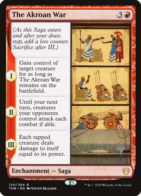 The Akroan War (124p) [Theros Beyond Death Promos]