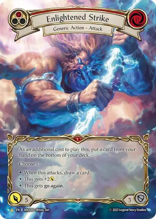 Enlightened Strike (Red) (Extended Art) (ANQ000) [Compendium of Rathe - Antiquity Pack]