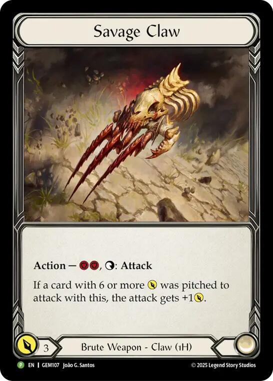 Savage Claw (GEM107) [GEM Pack 4]