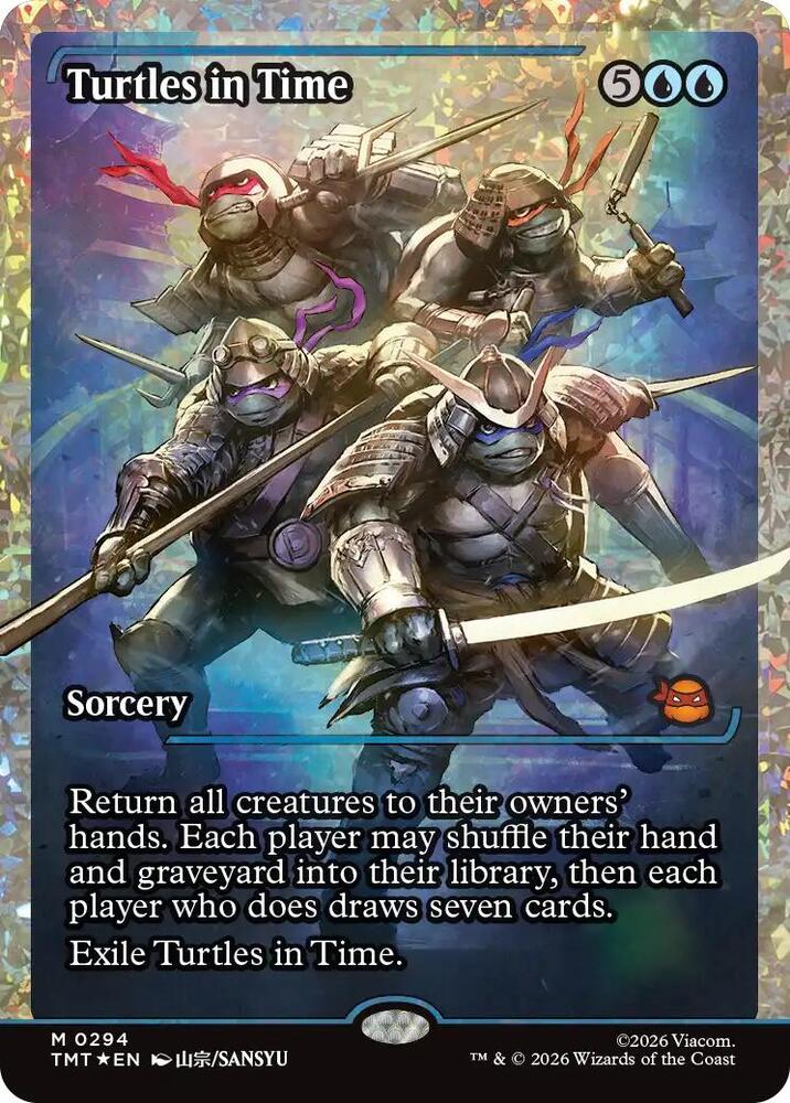Turtles in Time (Showcase) (Fracture Foil) (294) [Teenage Mutant Ninja Turtles]