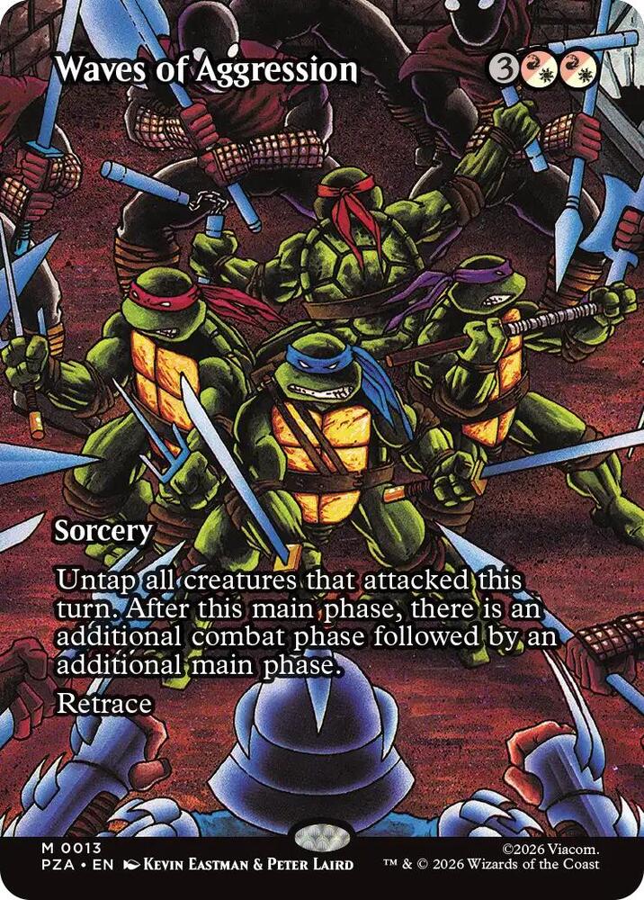 Waves of Aggression (Borderless) (13) [Teenage Mutant Ninja Turtles Eternal-Legal]