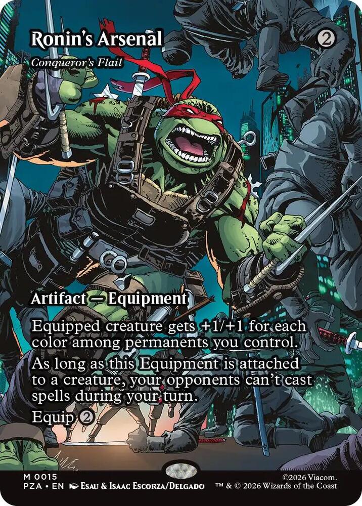 Ronin's Arsenal - Conqueror's Flail (Borderless) (15) [Teenage Mutant Ninja Turtles Eternal-Legal]