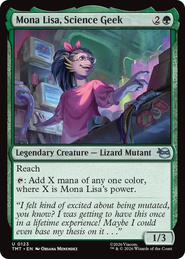 Mona Lisa, Science Geek (123) [Teenage Mutant Ninja Turtles]