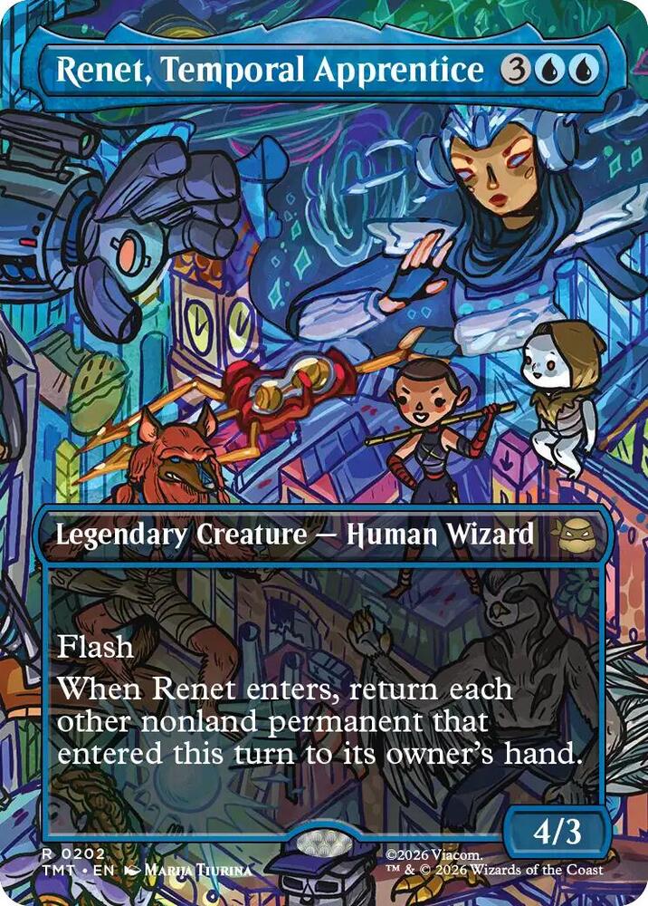 Renet, Temporal Apprentice (Borderless) (202) [Teenage Mutant Ninja Turtles]