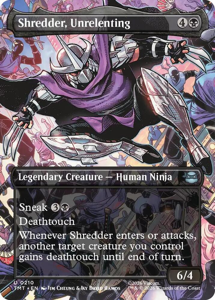 Shredder, Unrelenting (Borderless) (210) [Teenage Mutant Ninja Turtles]