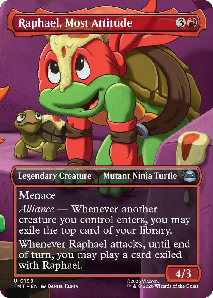 Raphael, Most Attitude (Borderless) (199) [Teenage Mutant Ninja Turtles]