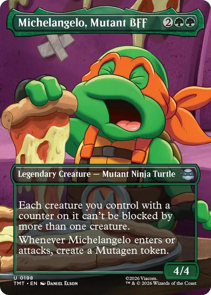 Michelangelo, Mutant BFF (Borderless) (198) [Teenage Mutant Ninja Turtles]