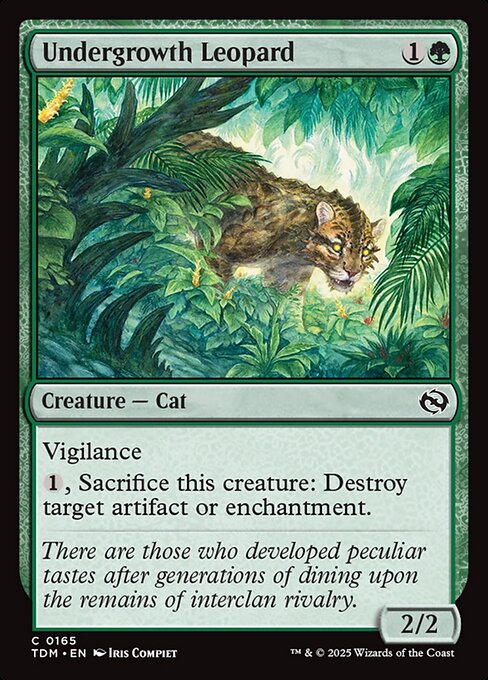 Undergrowth Leopard (165) [Tarkir: Dragonstorm]