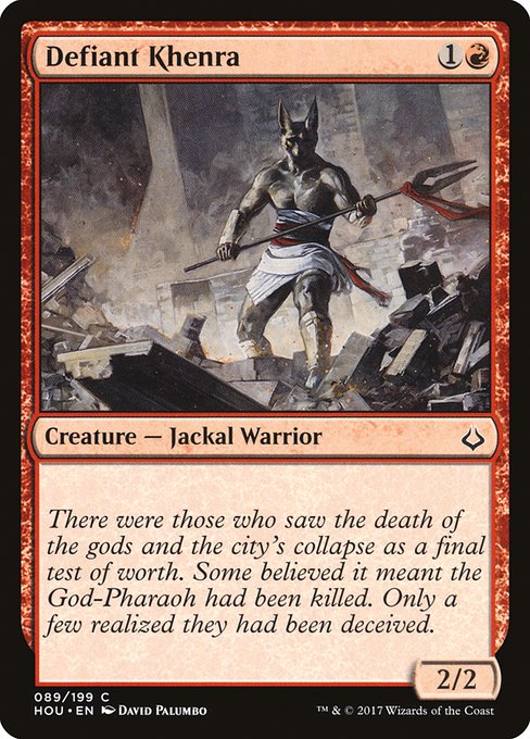 Defiant Khenra (89) [Hour of Devastation]