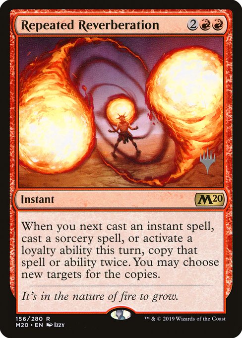 Repeated Reverberation (156p) [Core Set 2020 Promos]