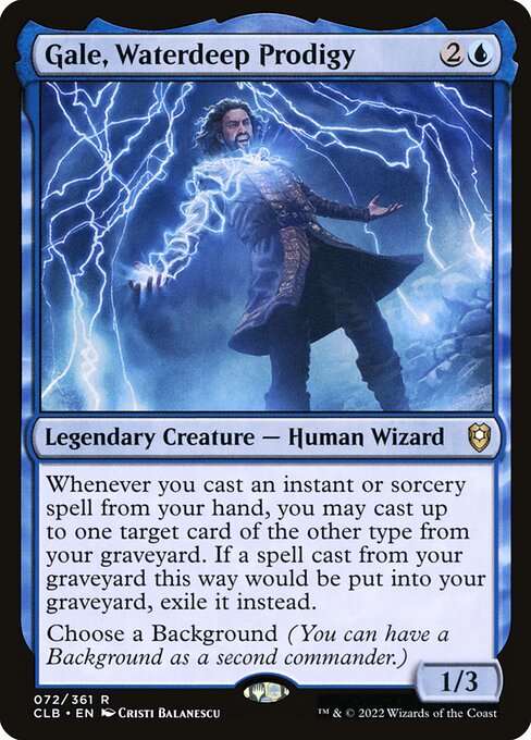 Gale, Waterdeep Prodigy (72) [Commander Legends: Battle for Baldur's Gate]