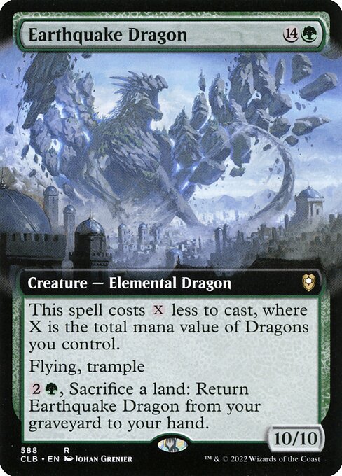 Earthquake Dragon (588) [Commander Legends: Battle for Baldur's Gate] [Extended Art]