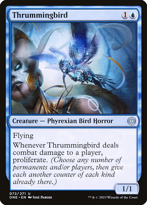 Thrummingbird (72) [Phyrexia: All Will Be One]