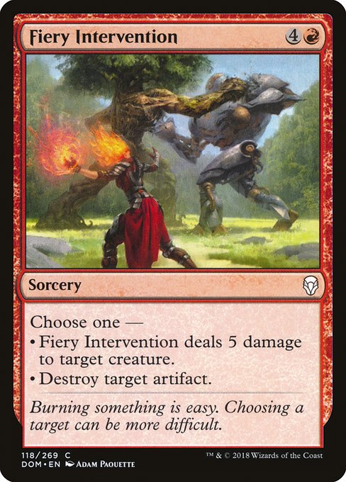 Fiery Intervention (118) [Dominaria]