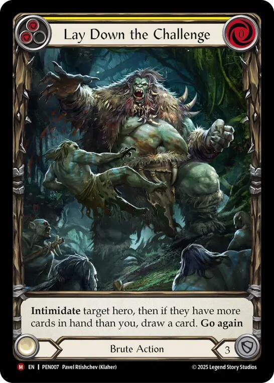 Lay Down The Challenge (Yellow) (Extended Art) (PEN007) [Compendium of Rathe]